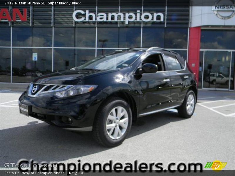 Super Black / Black 2012 Nissan Murano SL