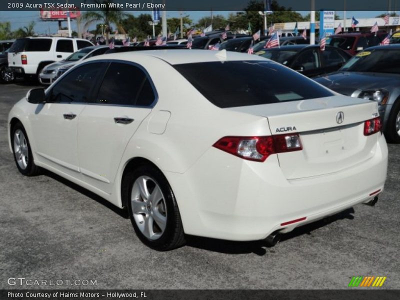 Premium White Pearl / Ebony 2009 Acura TSX Sedan