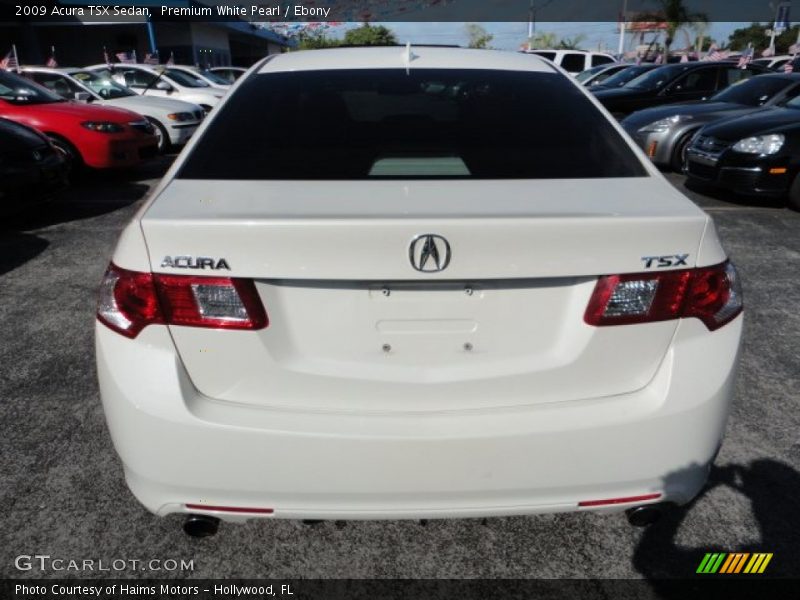 Premium White Pearl / Ebony 2009 Acura TSX Sedan