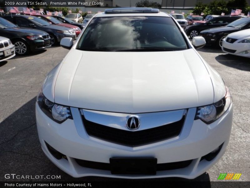 Premium White Pearl / Ebony 2009 Acura TSX Sedan