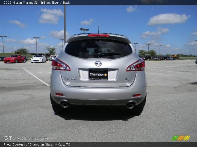 Brilliant Silver / Black 2012 Nissan Murano SL