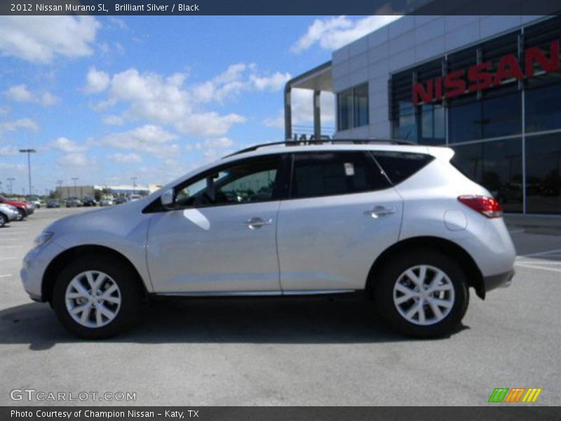 Brilliant Silver / Black 2012 Nissan Murano SL