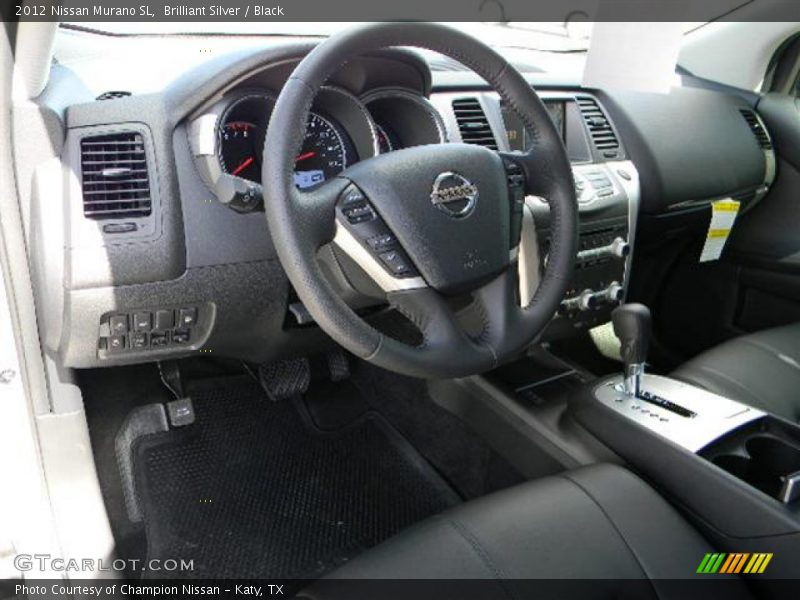 Brilliant Silver / Black 2012 Nissan Murano SL