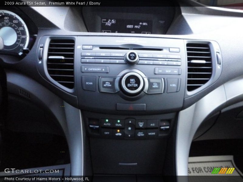 Premium White Pearl / Ebony 2009 Acura TSX Sedan