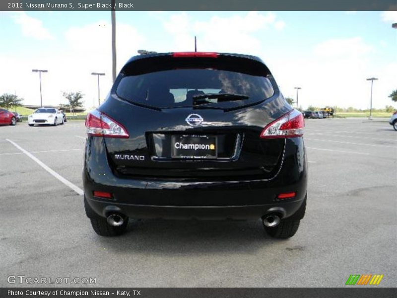 Super Black / Black 2012 Nissan Murano S