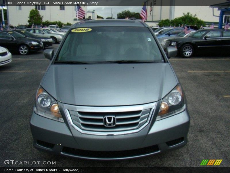Slate Green Metallic / Ivory 2008 Honda Odyssey EX-L