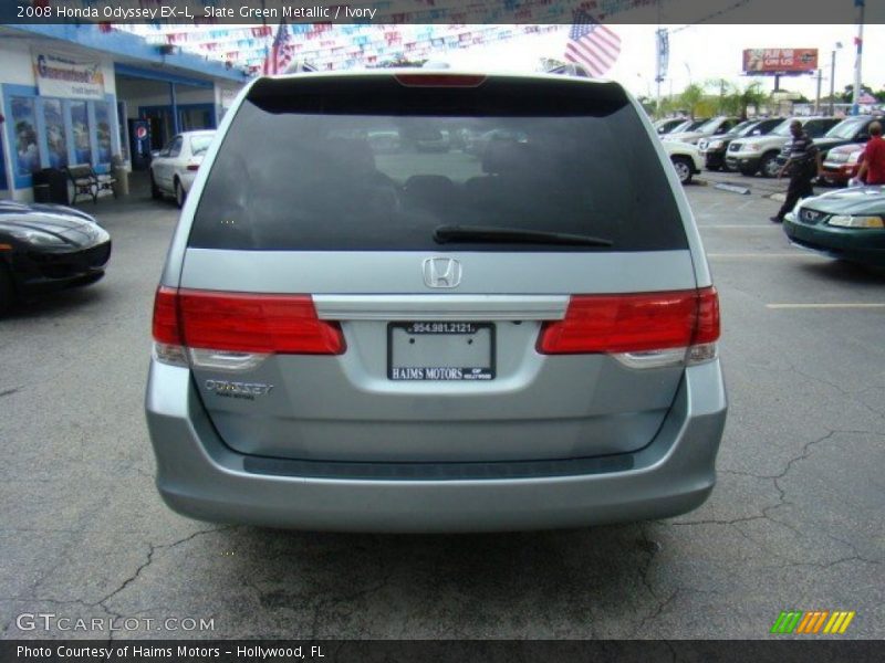 Slate Green Metallic / Ivory 2008 Honda Odyssey EX-L