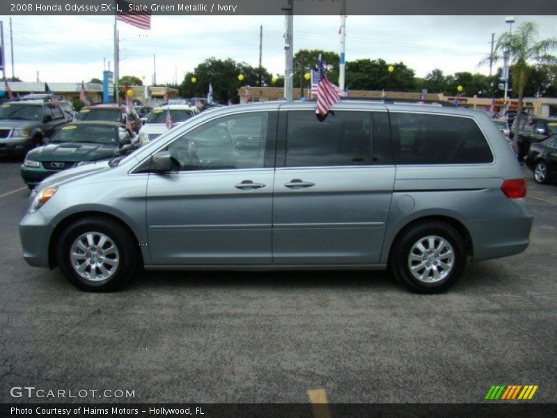Slate Green Metallic / Ivory 2008 Honda Odyssey EX-L