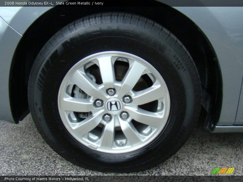 Slate Green Metallic / Ivory 2008 Honda Odyssey EX-L