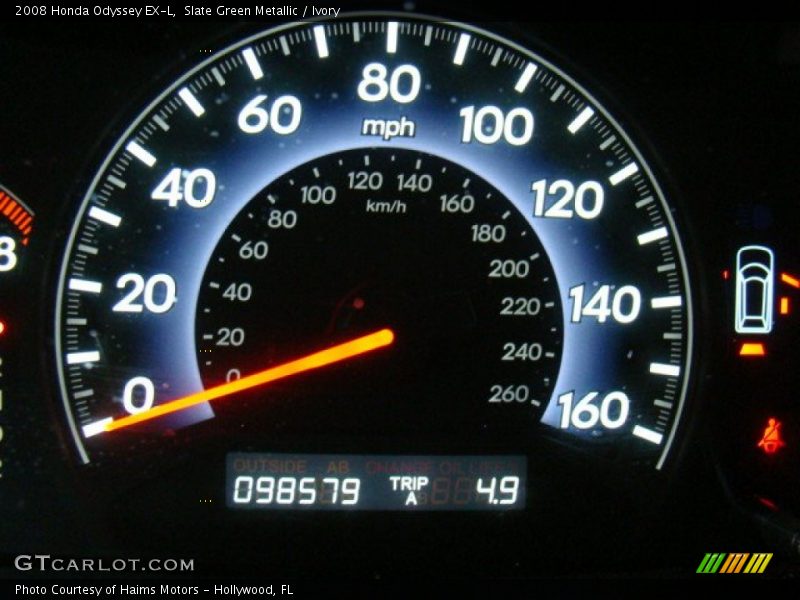 Slate Green Metallic / Ivory 2008 Honda Odyssey EX-L