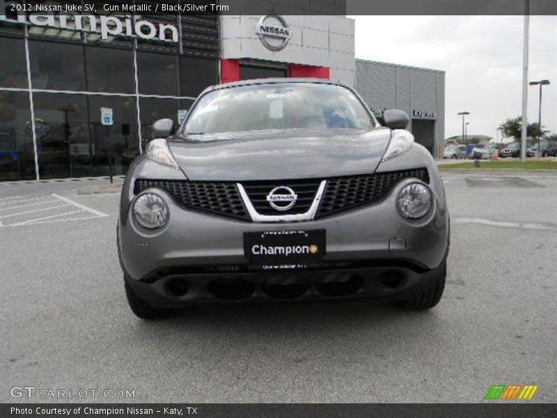 Gun Metallic / Black/Silver Trim 2012 Nissan Juke SV