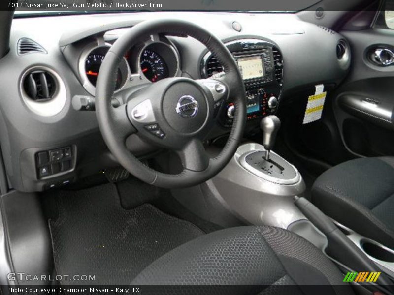 Gun Metallic / Black/Silver Trim 2012 Nissan Juke SV