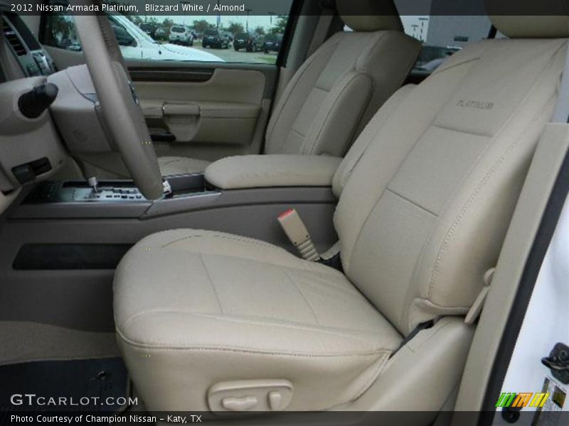 Blizzard White / Almond 2012 Nissan Armada Platinum