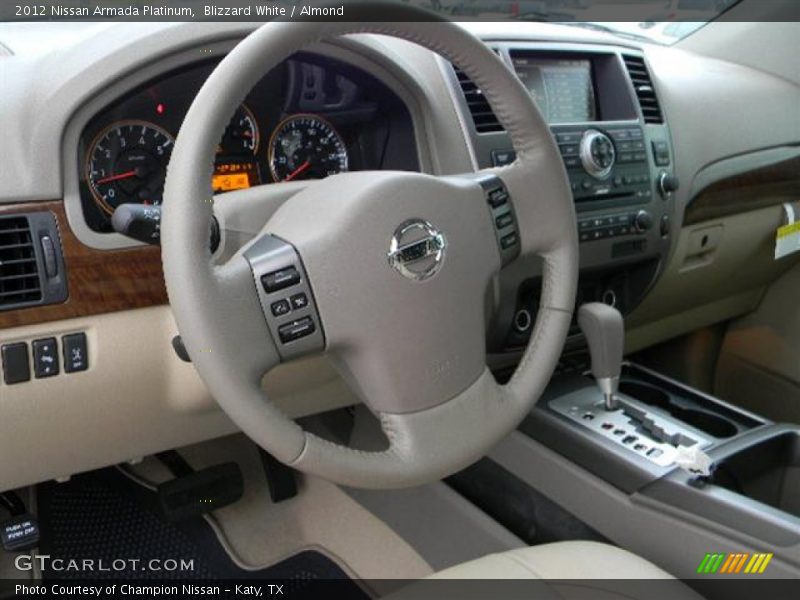 Blizzard White / Almond 2012 Nissan Armada Platinum
