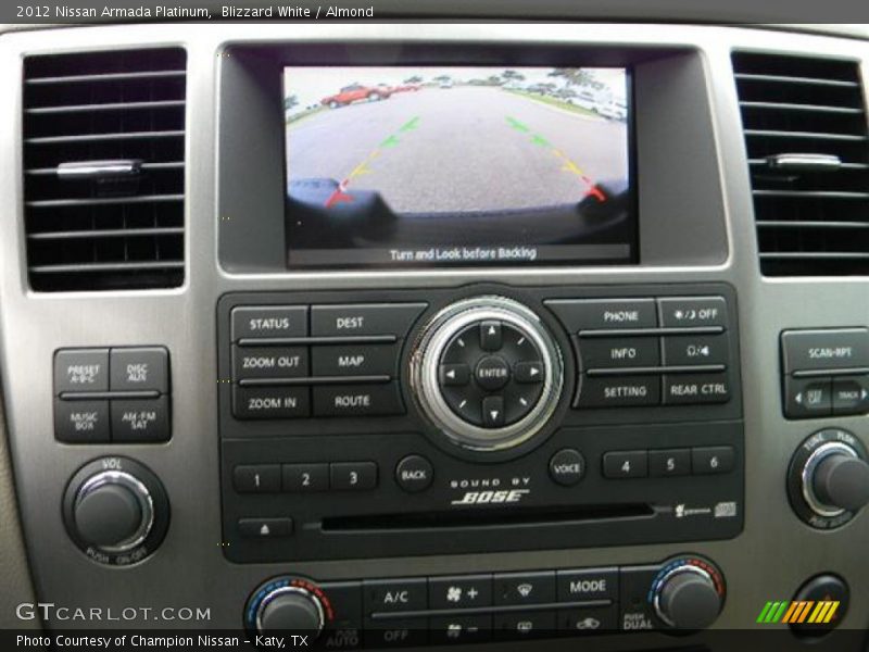 Blizzard White / Almond 2012 Nissan Armada Platinum