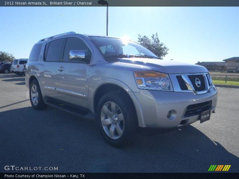 Brilliant Silver / Charcoal 2012 Nissan Armada SL