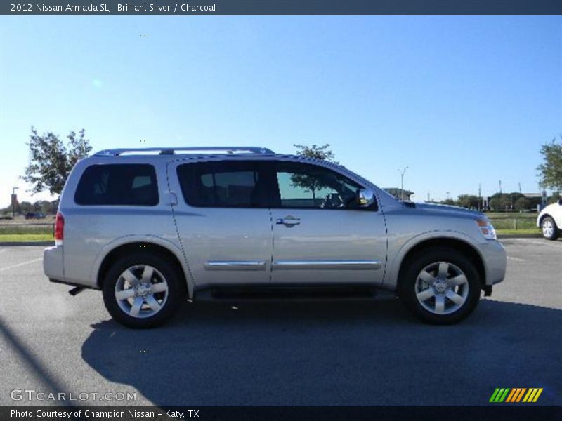 Brilliant Silver / Charcoal 2012 Nissan Armada SL