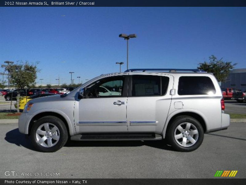 Brilliant Silver / Charcoal 2012 Nissan Armada SL