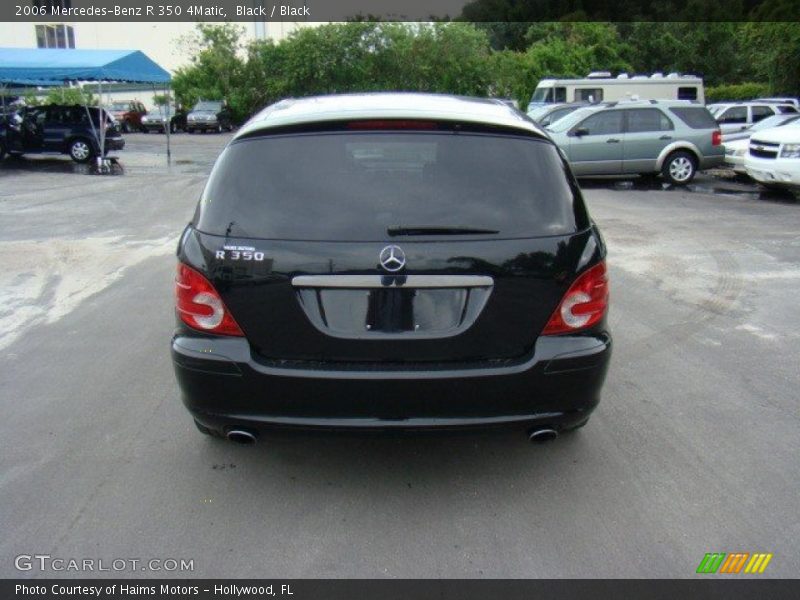 Black / Black 2006 Mercedes-Benz R 350 4Matic