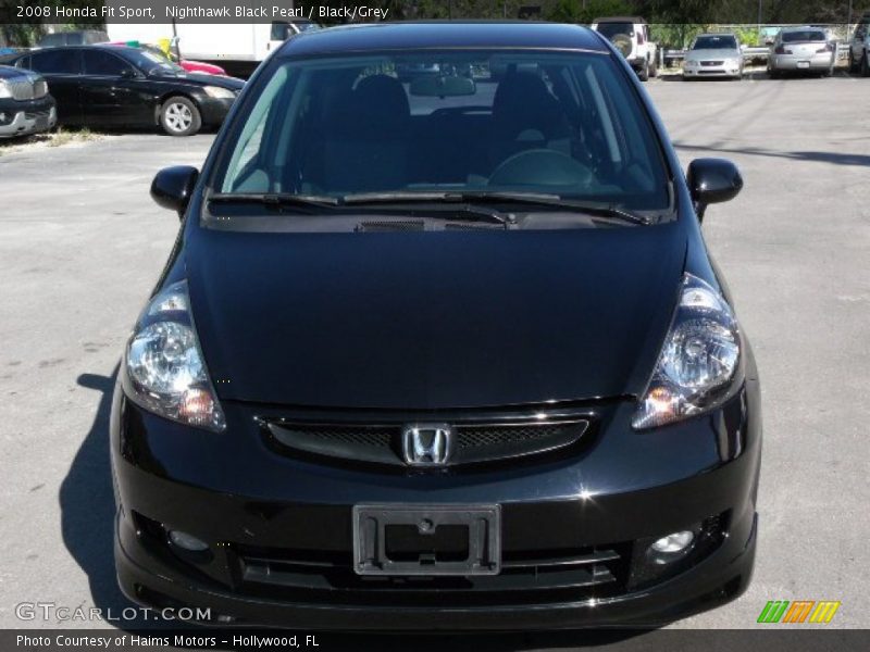 Nighthawk Black Pearl / Black/Grey 2008 Honda Fit Sport