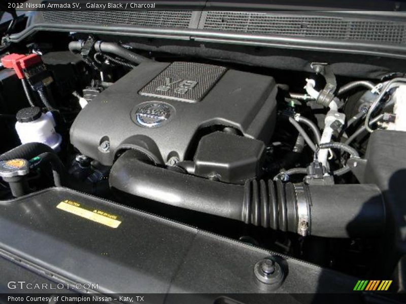 Galaxy Black / Charcoal 2012 Nissan Armada SV