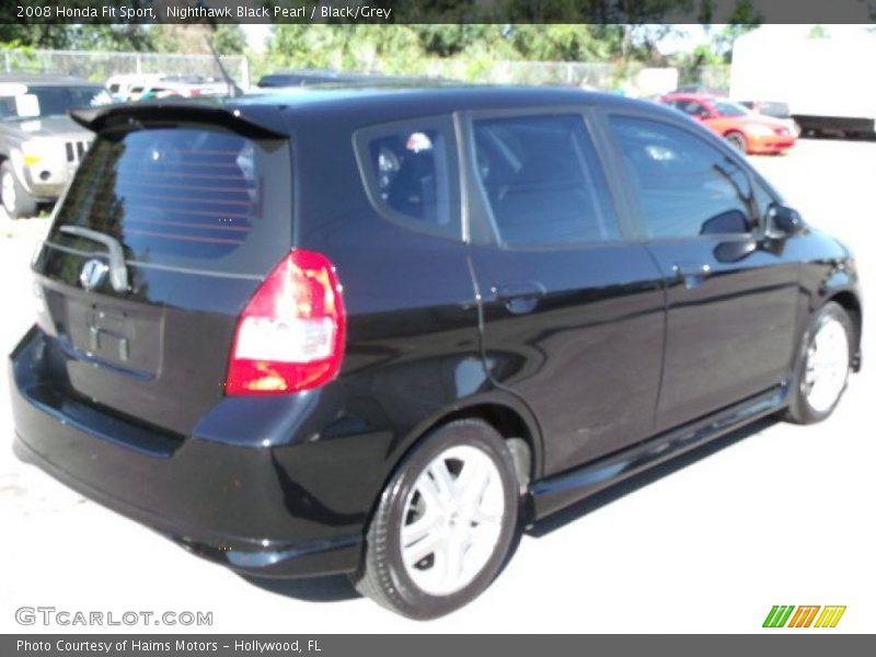 Nighthawk Black Pearl / Black/Grey 2008 Honda Fit Sport