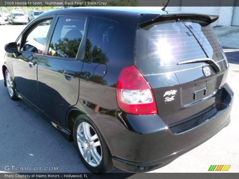 Nighthawk Black Pearl / Black/Grey 2008 Honda Fit Sport
