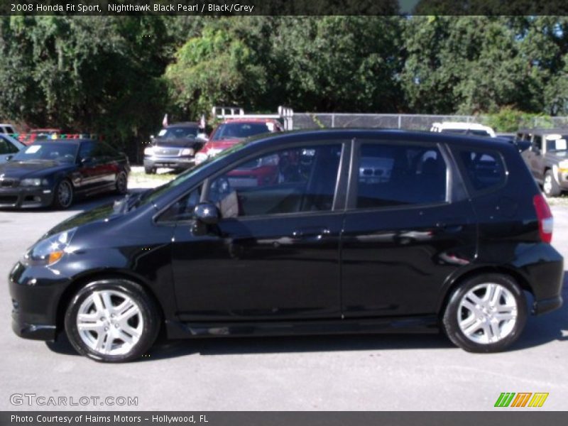 Nighthawk Black Pearl / Black/Grey 2008 Honda Fit Sport