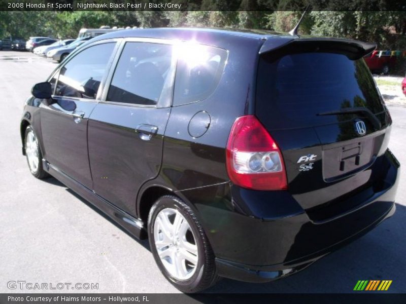 Nighthawk Black Pearl / Black/Grey 2008 Honda Fit Sport