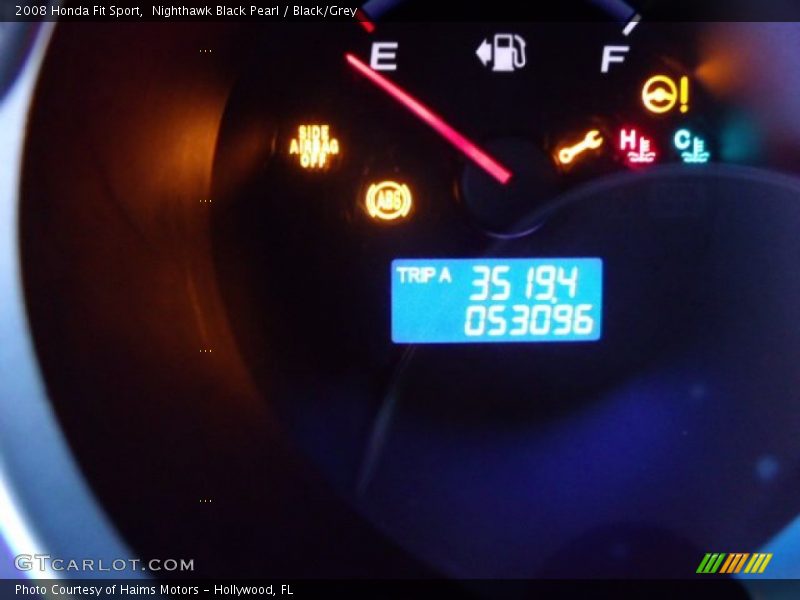 Nighthawk Black Pearl / Black/Grey 2008 Honda Fit Sport
