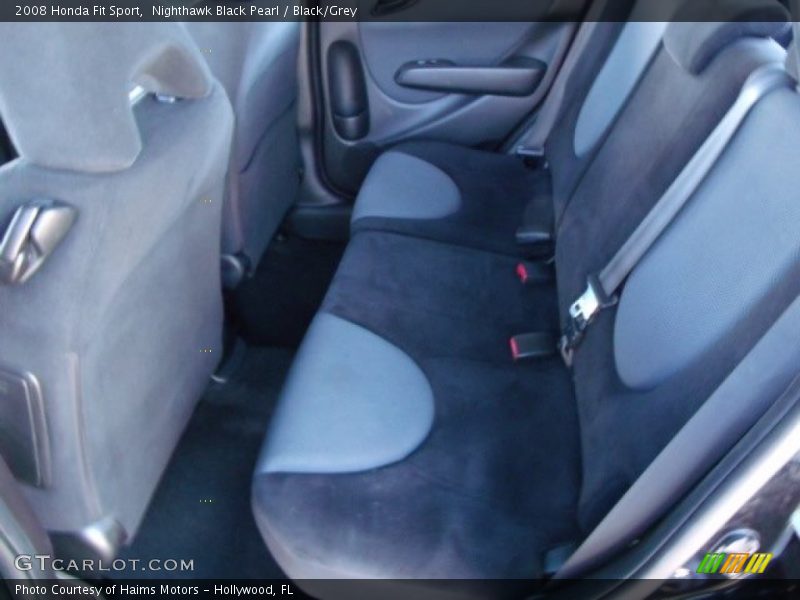 Nighthawk Black Pearl / Black/Grey 2008 Honda Fit Sport