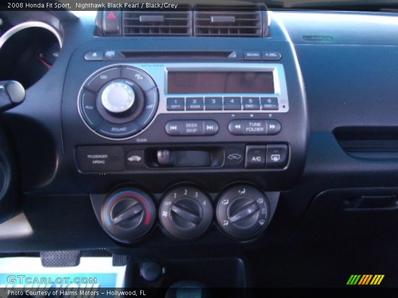 Nighthawk Black Pearl / Black/Grey 2008 Honda Fit Sport
