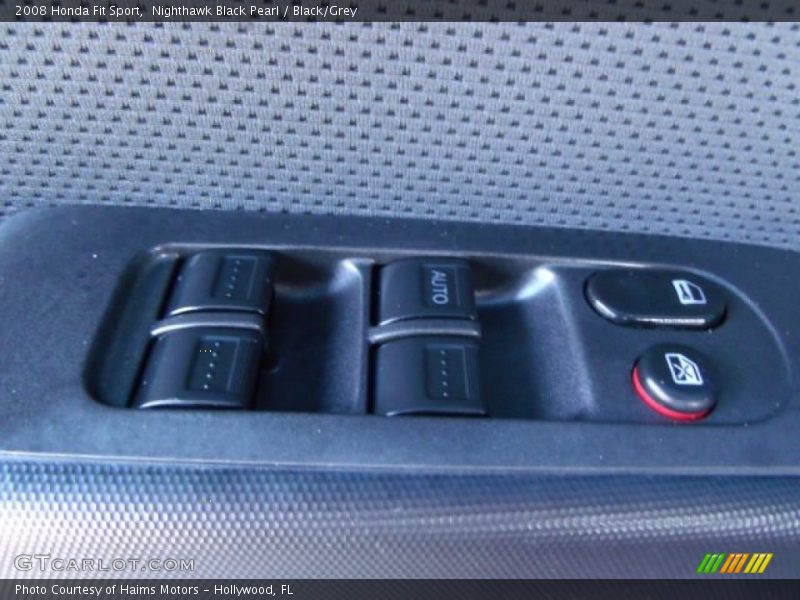 Nighthawk Black Pearl / Black/Grey 2008 Honda Fit Sport