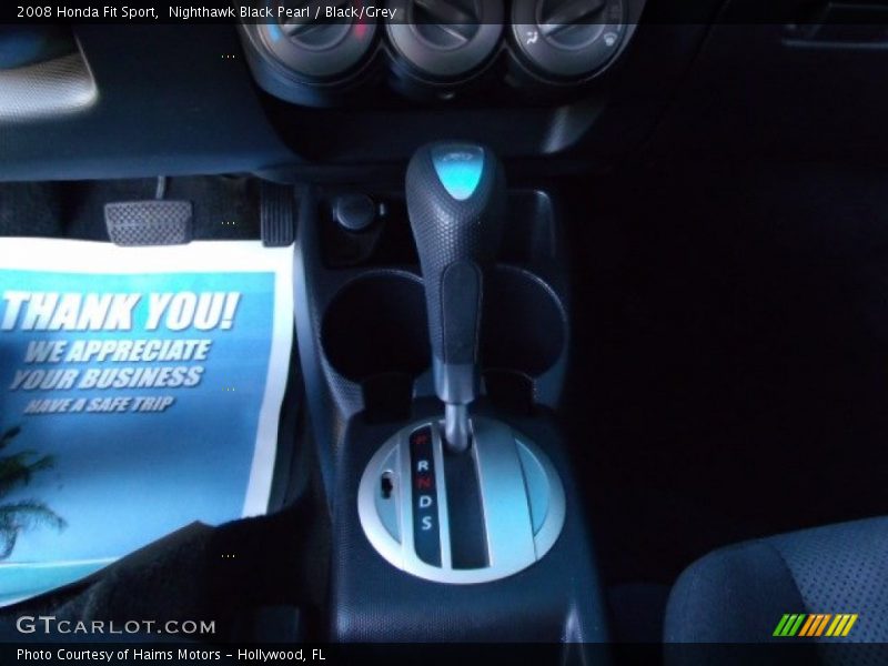 Nighthawk Black Pearl / Black/Grey 2008 Honda Fit Sport