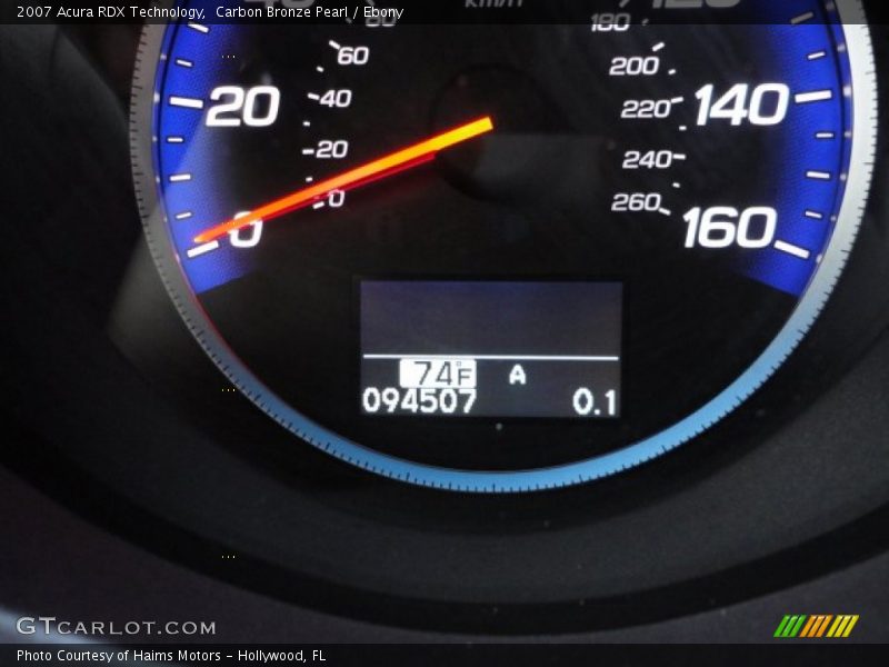 Carbon Bronze Pearl / Ebony 2007 Acura RDX Technology