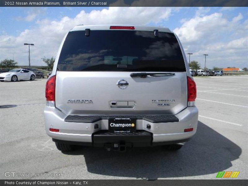 Brilliant Silver / Charcoal 2012 Nissan Armada Platinum