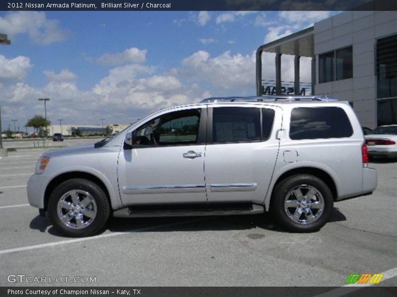 Brilliant Silver / Charcoal 2012 Nissan Armada Platinum