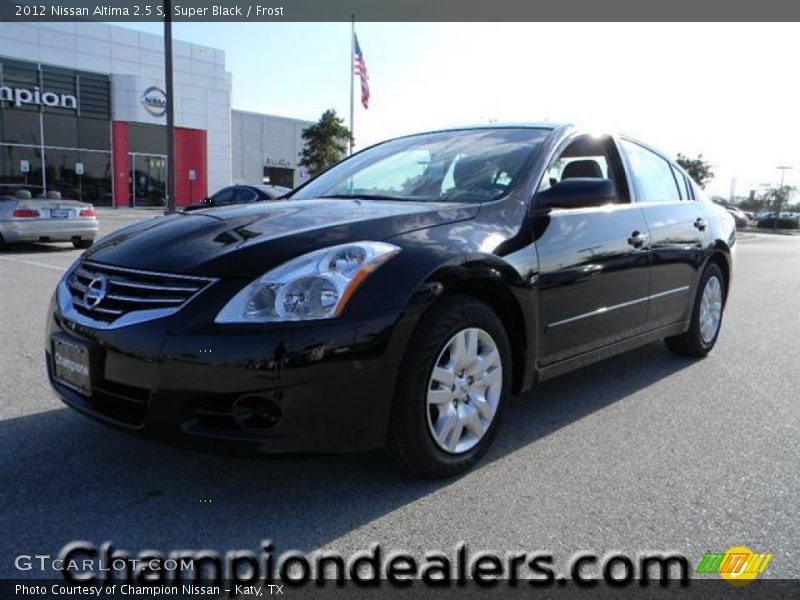 Super Black / Frost 2012 Nissan Altima 2.5 S