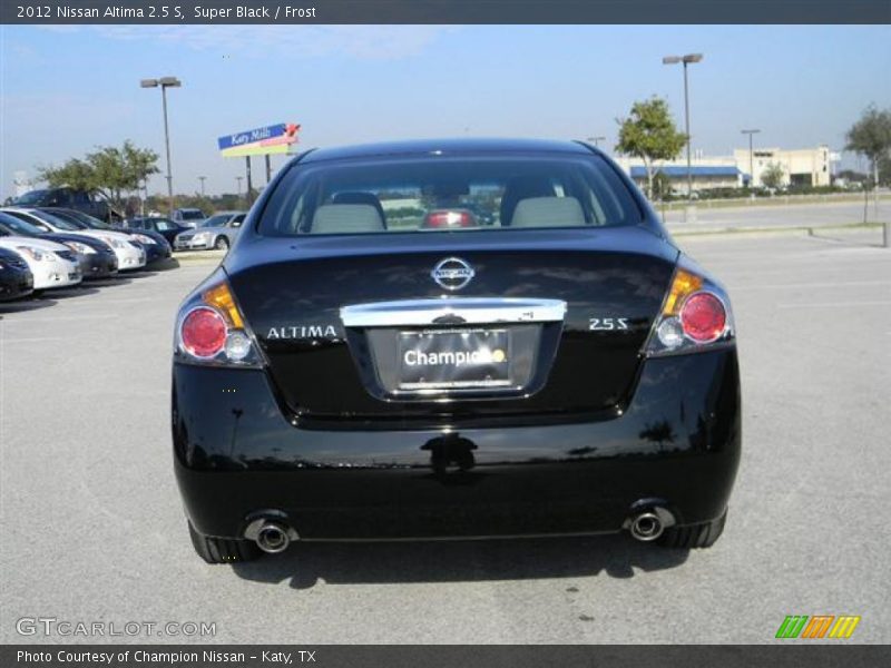 Super Black / Frost 2012 Nissan Altima 2.5 S