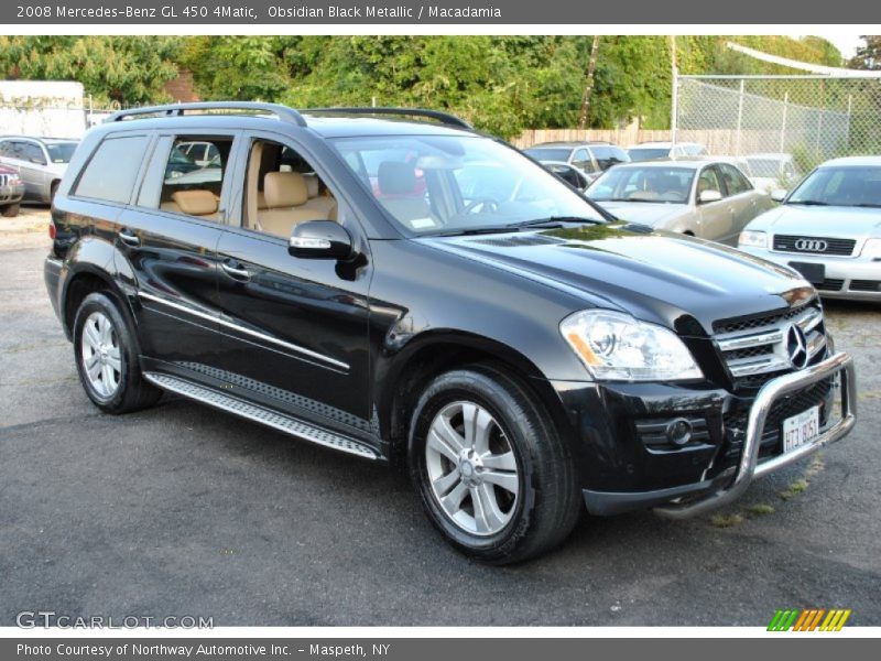 Obsidian Black Metallic / Macadamia 2008 Mercedes-Benz GL 450 4Matic