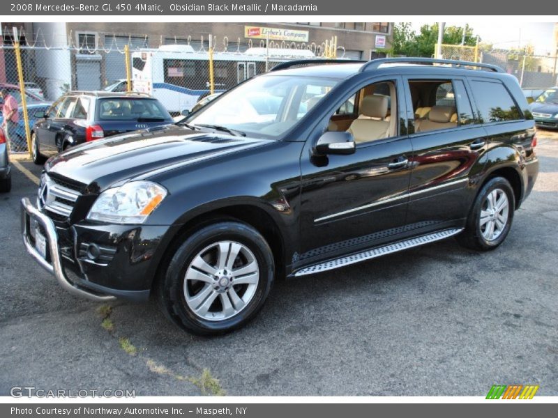 Obsidian Black Metallic / Macadamia 2008 Mercedes-Benz GL 450 4Matic