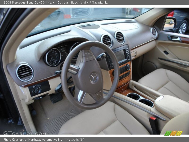 Obsidian Black Metallic / Macadamia 2008 Mercedes-Benz GL 450 4Matic