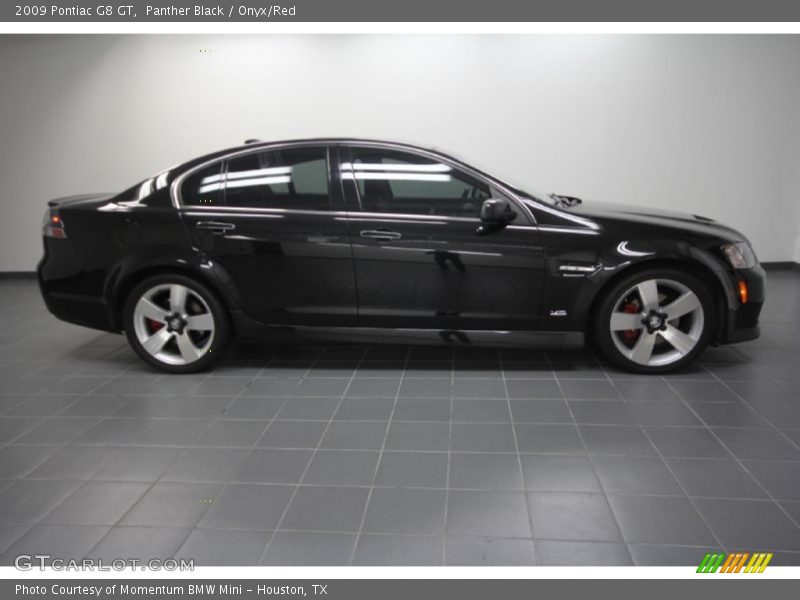 Panther Black / Onyx/Red 2009 Pontiac G8 GT
