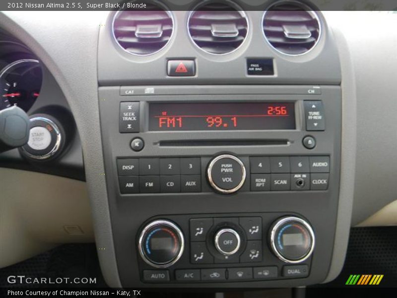 Super Black / Blonde 2012 Nissan Altima 2.5 S