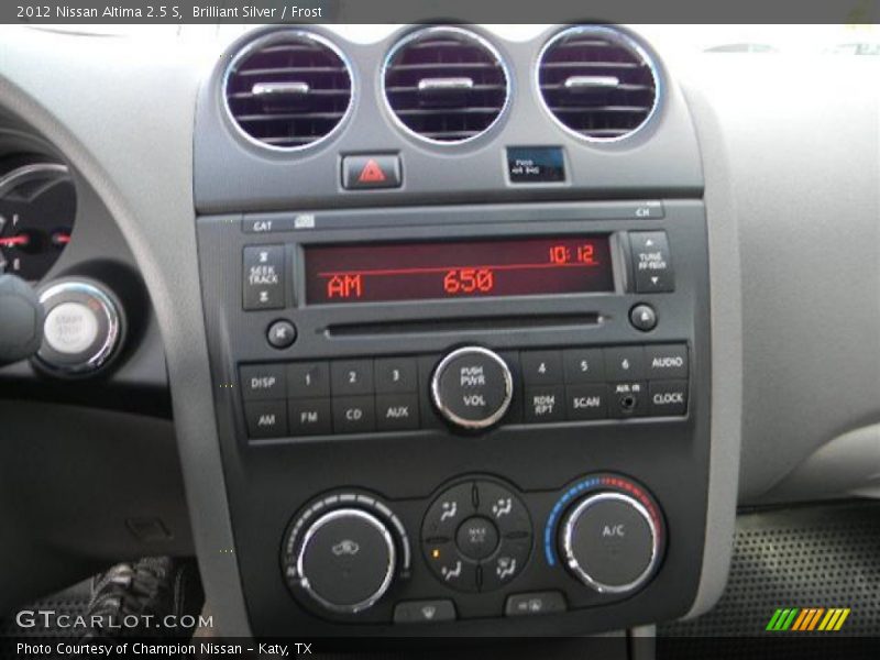 Brilliant Silver / Frost 2012 Nissan Altima 2.5 S
