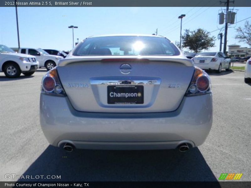 Brilliant Silver / Frost 2012 Nissan Altima 2.5 S