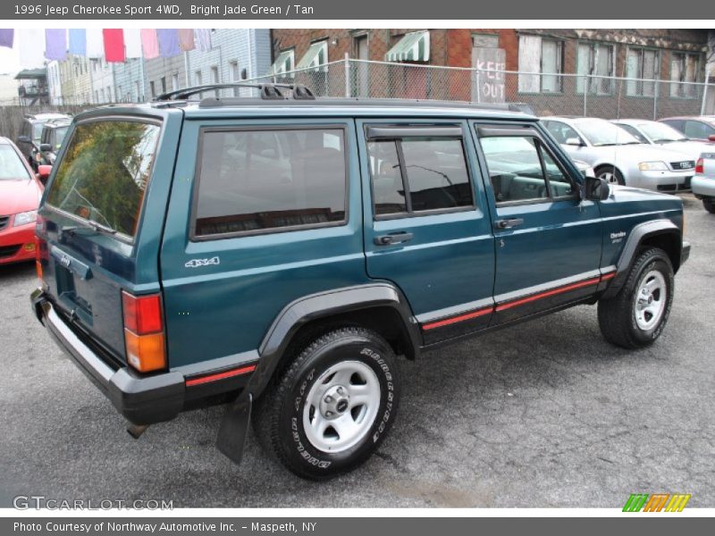 Bright Jade Green / Tan 1996 Jeep Cherokee Sport 4WD