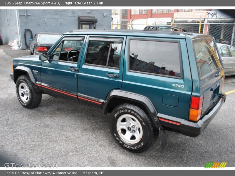 Bright Jade Green / Tan 1996 Jeep Cherokee Sport 4WD