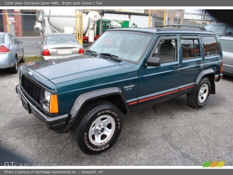 Bright Jade Green / Tan 1996 Jeep Cherokee Sport 4WD