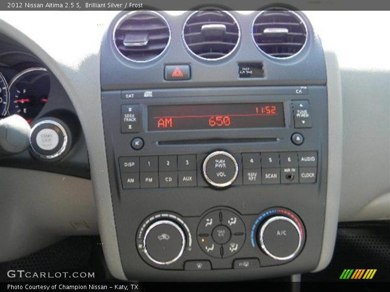 Brilliant Silver / Frost 2012 Nissan Altima 2.5 S
